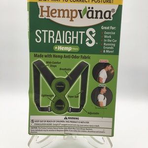 NWOT HEMPVANA STRAIGHT8 Unisex Adjustable Posture Corrector